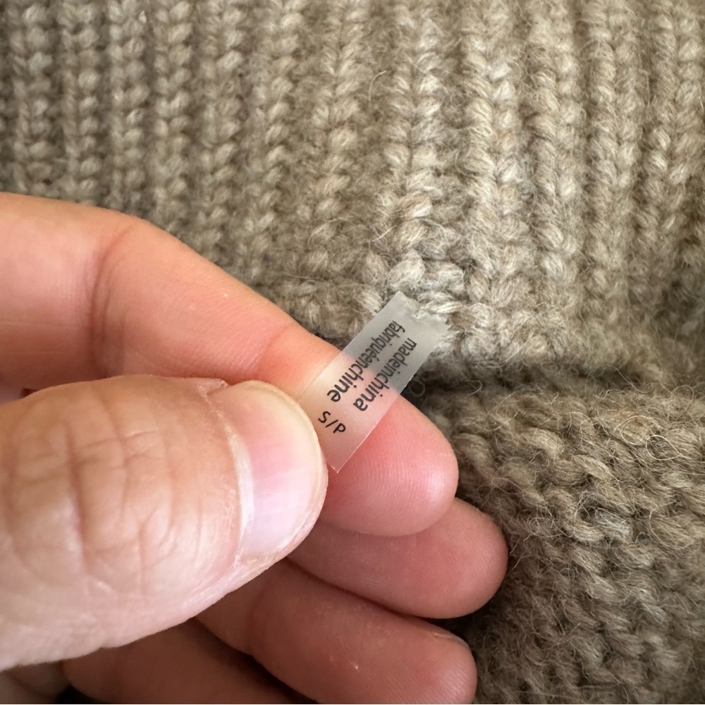 Christopher Fischer Alpaca Cashmere Full Zip Asymmetrical Sweater Cardigan - Picture 8 of 9